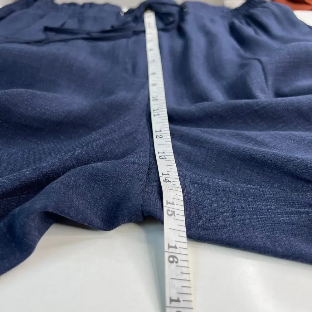 Elie Tahari Women's Belted Ankle Jumpsuit Blue Corporate Core Minimalist Size S - Picture 14 of 16